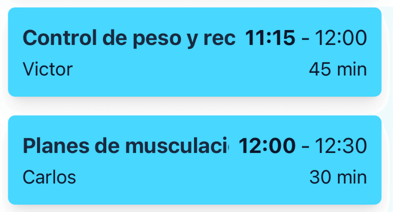 software para nutricionistas hueco disponible para cita